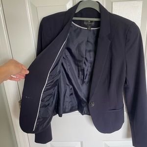 FINAL SALE $9 // Navy Blue One-Button Women's Blazer in Size Small